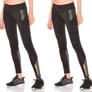 Chi Chi Active black tech suede athletic legging S